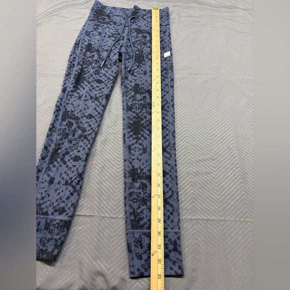 Vuori Women’s Leggings Daily Ocean Shibori Black Blue High Rise Size XS - Picture 4 of 6